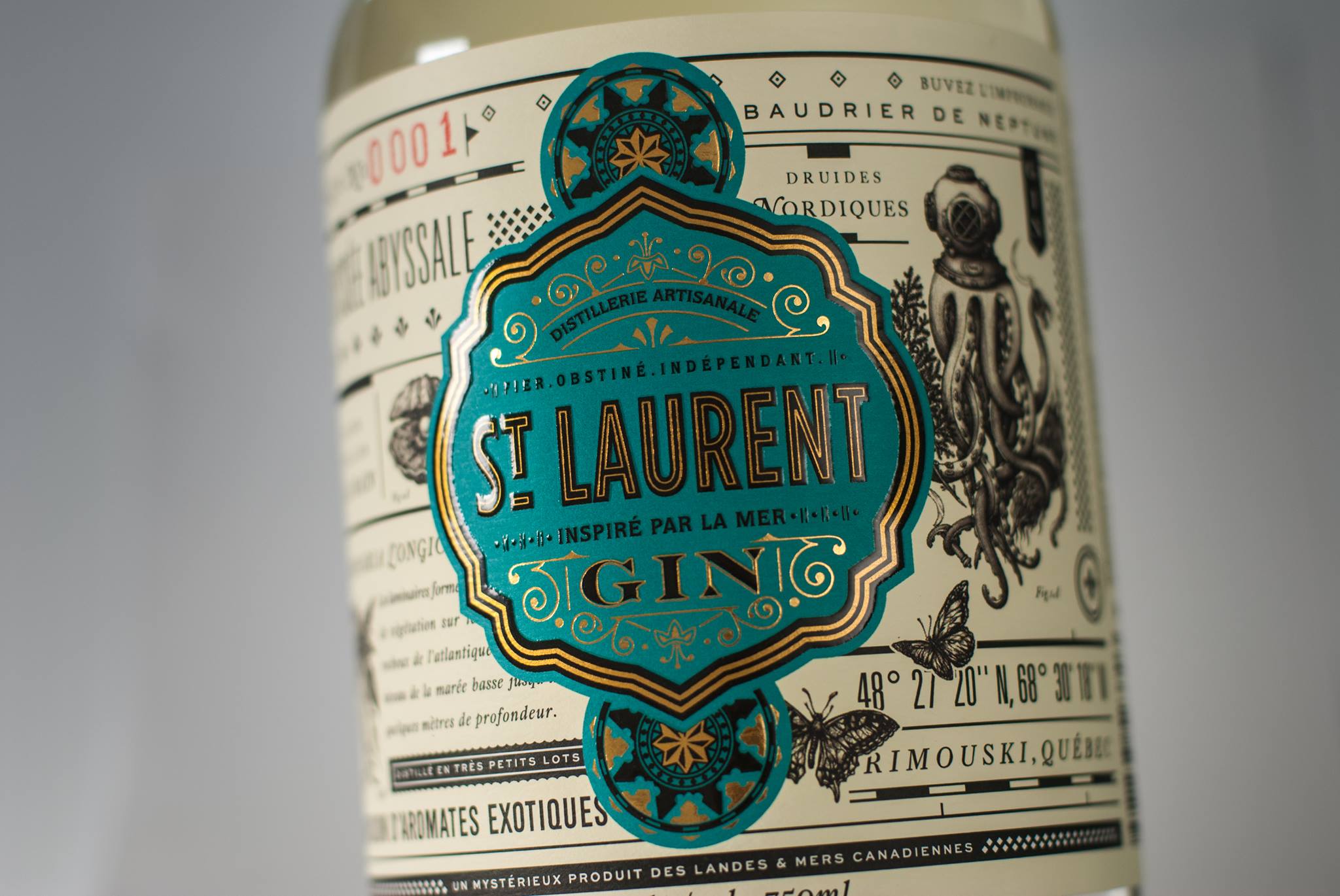 Bottle of St-Laurent's Gin
